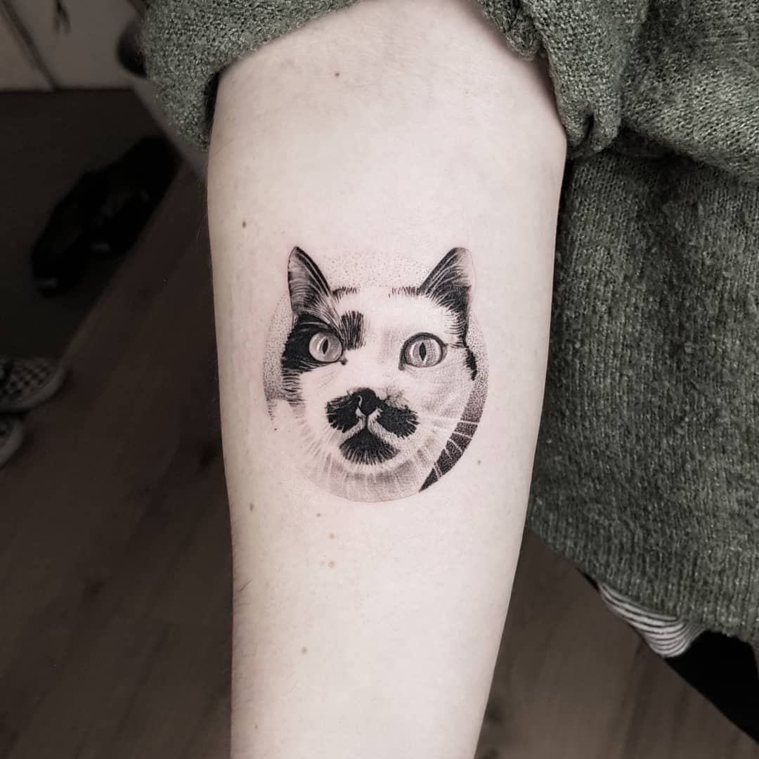 Thommesen Ink Cat Portait Tattoo
